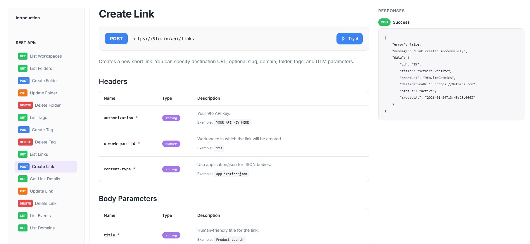 API & Webhooks Dashboard
